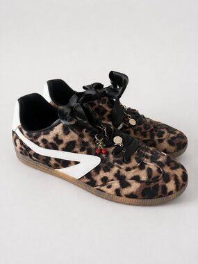 DV by Dolce Vita "Quantum Charm" Leopard Print Sneakers - Size 9